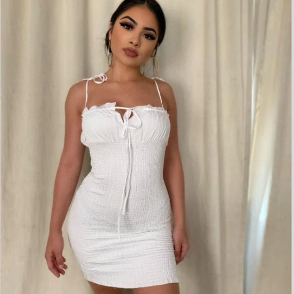 White dress: Boss babes boutique